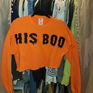 HIS BOO CROP TOP - HALLOWEEN 🎃